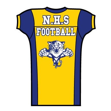 Die Cut Football Jersey Cutout Yard Signs - One Sided