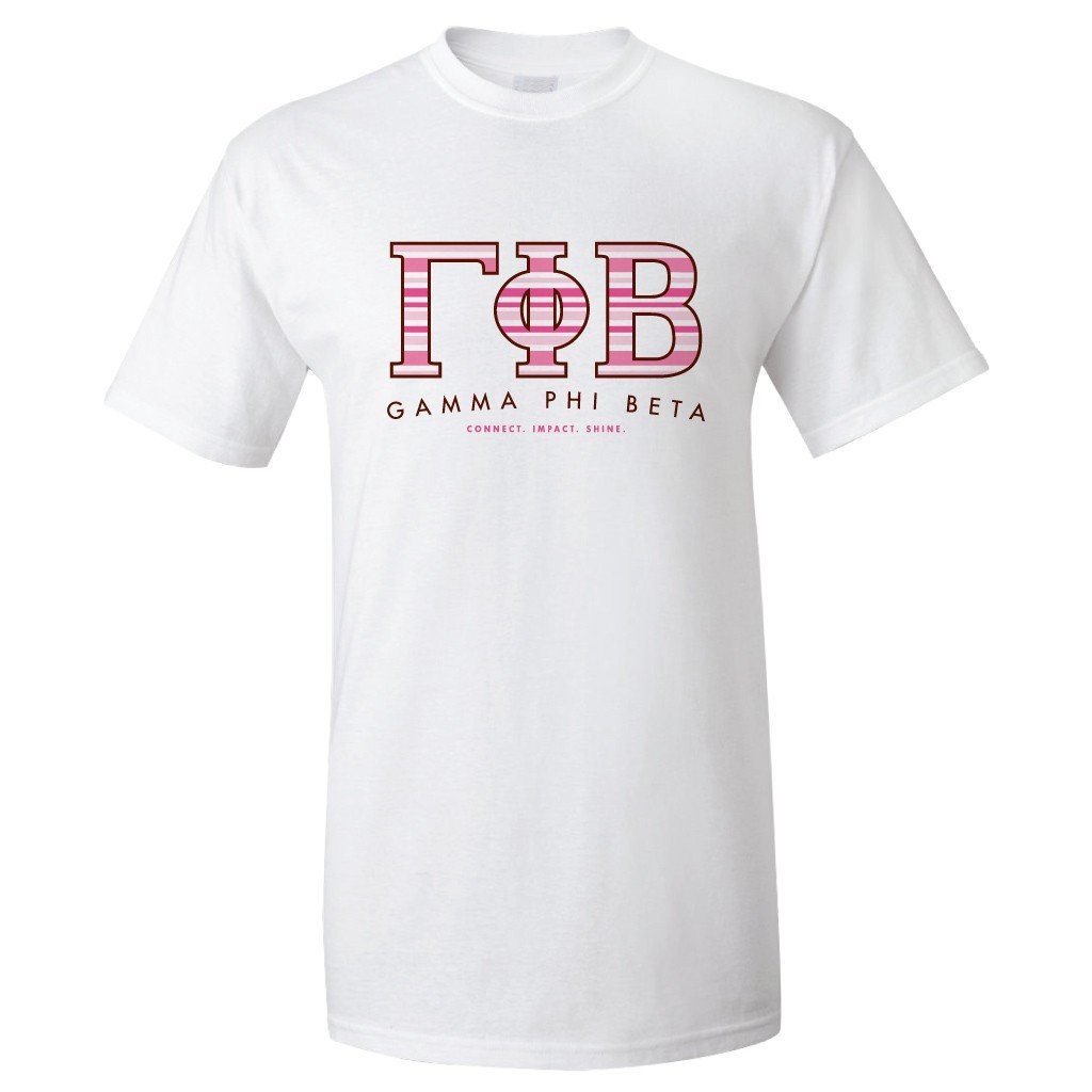 Gamma Phi Beta Greek Letters T-shirt VictoryStore –