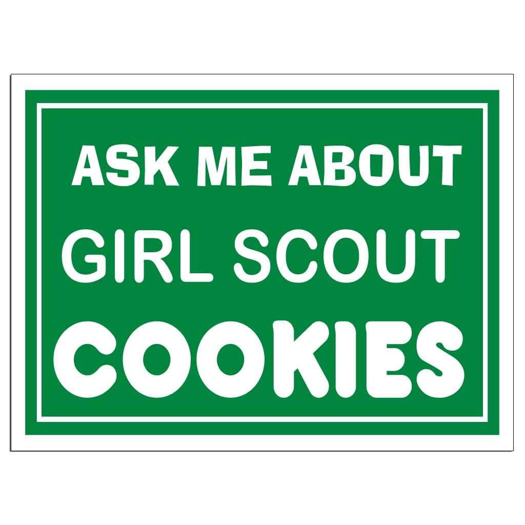 Ask Me About Girl Scout Cookies Car Door Magnet Set | FREE SHIPPING