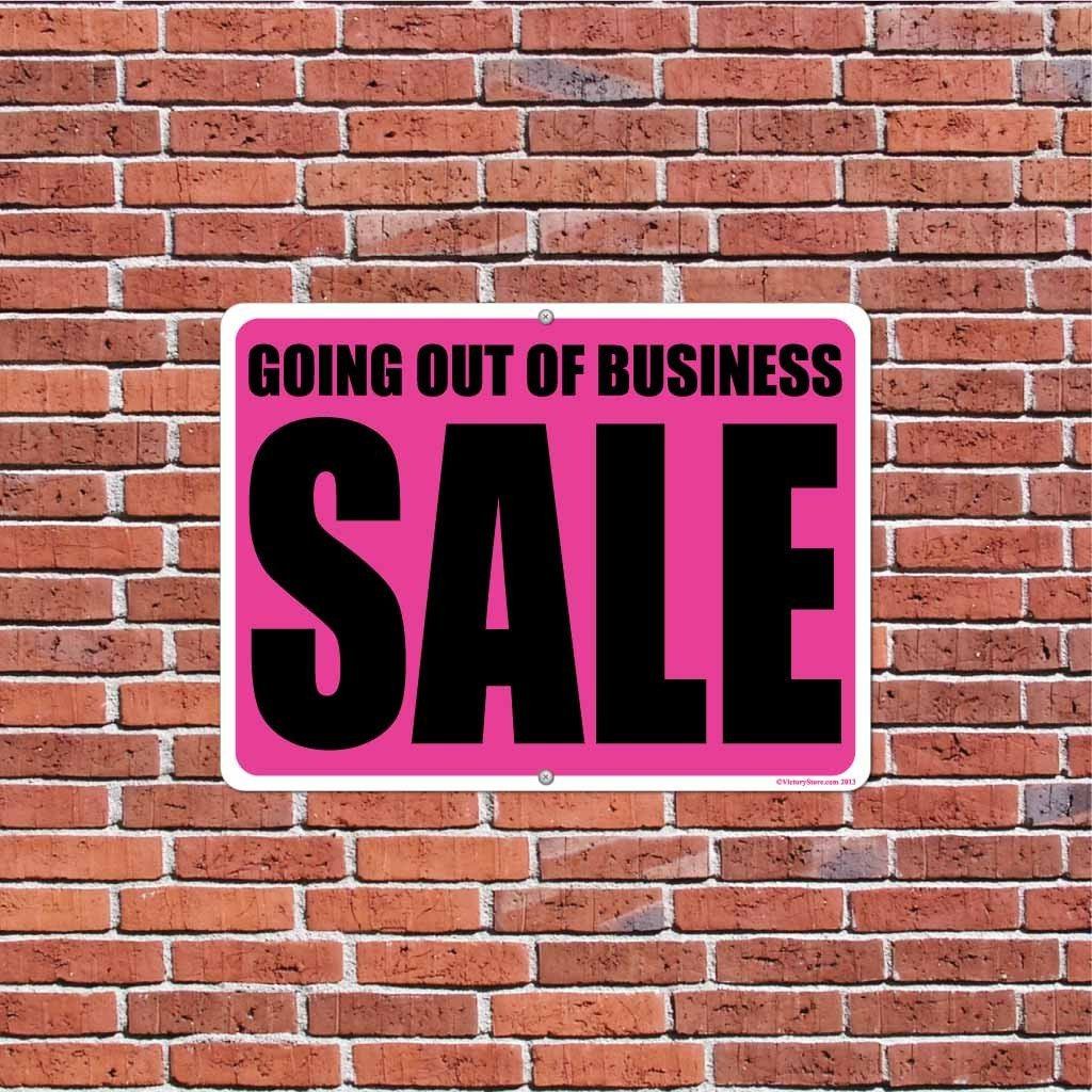 Going out of Business Sign or Sticker