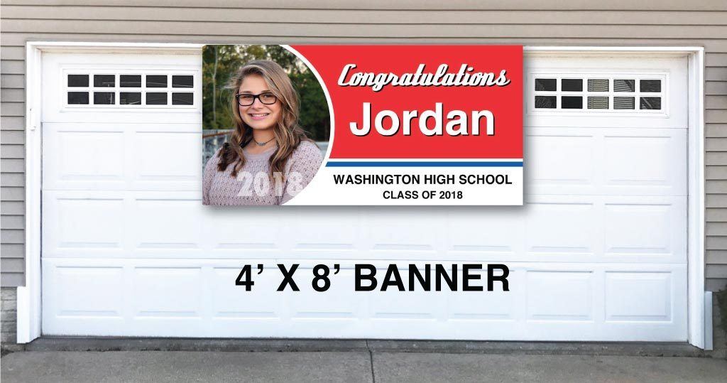 Graduation Banners - Circle Photo Design