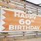 Happy Birthday Striped Vinyl Banner
