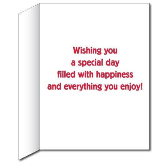 3' Stock Design Giant Birthday Card w/Envelope - Presents and Balloons