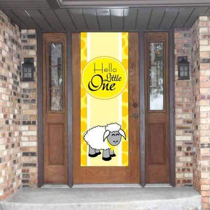 Hello Little One Baby Shower Door Banner