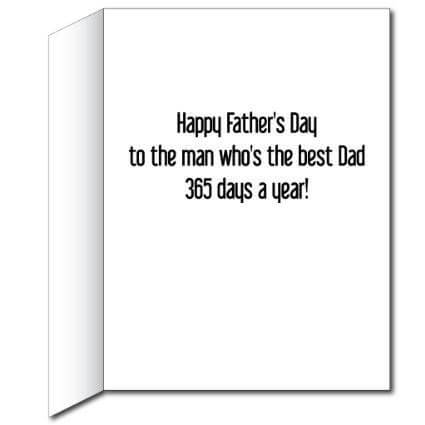 3' Tall Giant Father's Day Card - Tie and Ribbon
