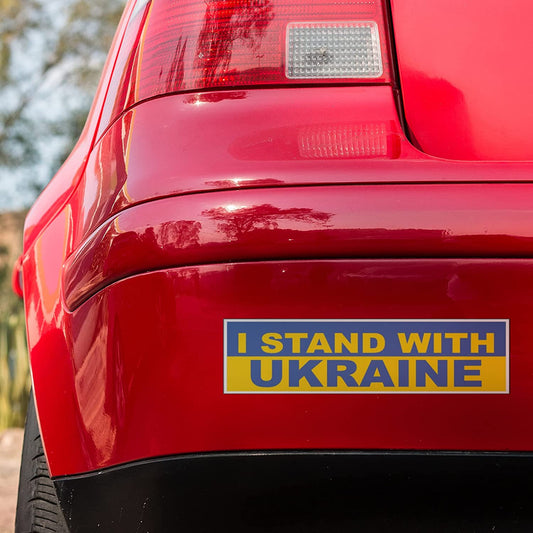 I Stand with Ukraine Bumper Sticker Set of 2 (22329)