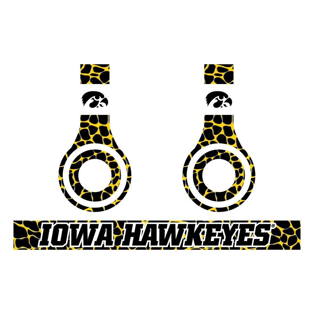 University of Iowa - Set of 3 Animal Patterns - Skins for Beats Solo - FREE SHIPPING