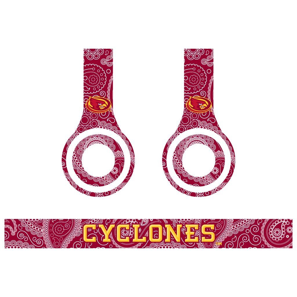 Iowa State Skins for Beats Solo HD Headphones - Set of 3 Patterns FREE SHIPPING