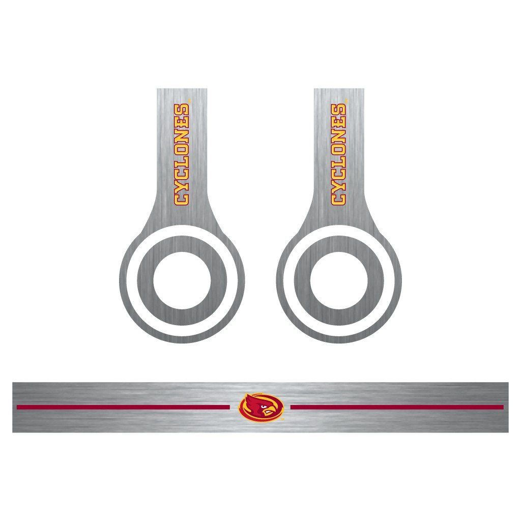 Iowa State Skins for Beats Solo HD Headphones - Set of 3 Metal FREE SHIPPING