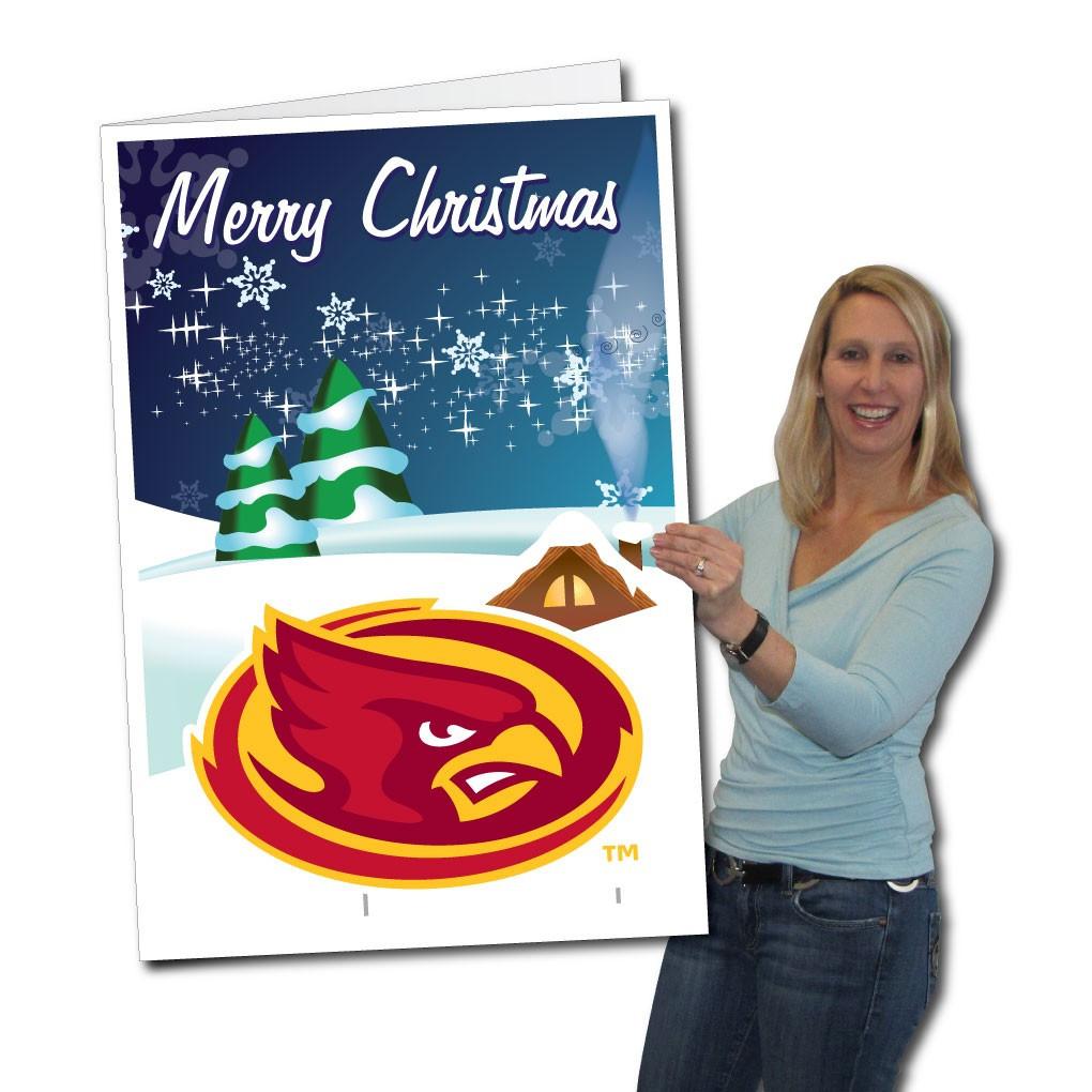 Iowa State University 2'x3' Giant Holiday Greeting Card