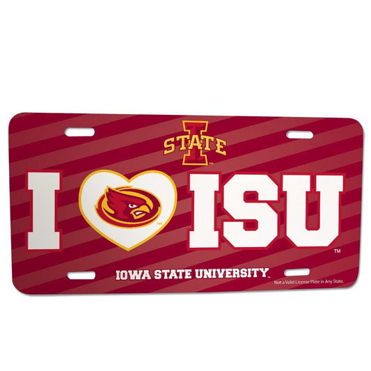 Iowa State University - License Plate - I Love ISU