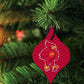 Iowa State University Ornament - Set of 3 Tapered Shapes - FREE SHIPPING