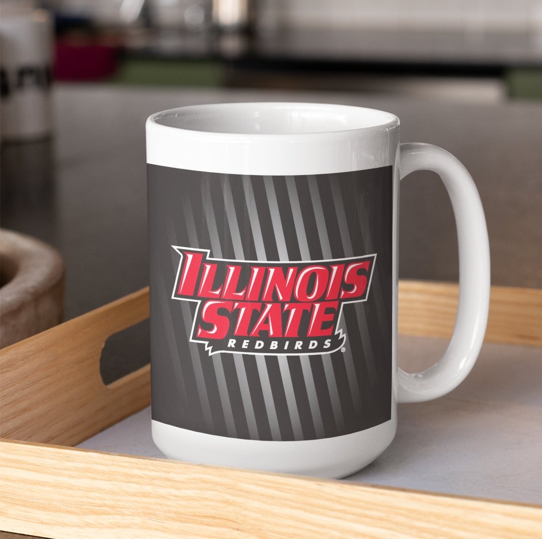 Illinois State Black Stripes 15oz Coffee Mug