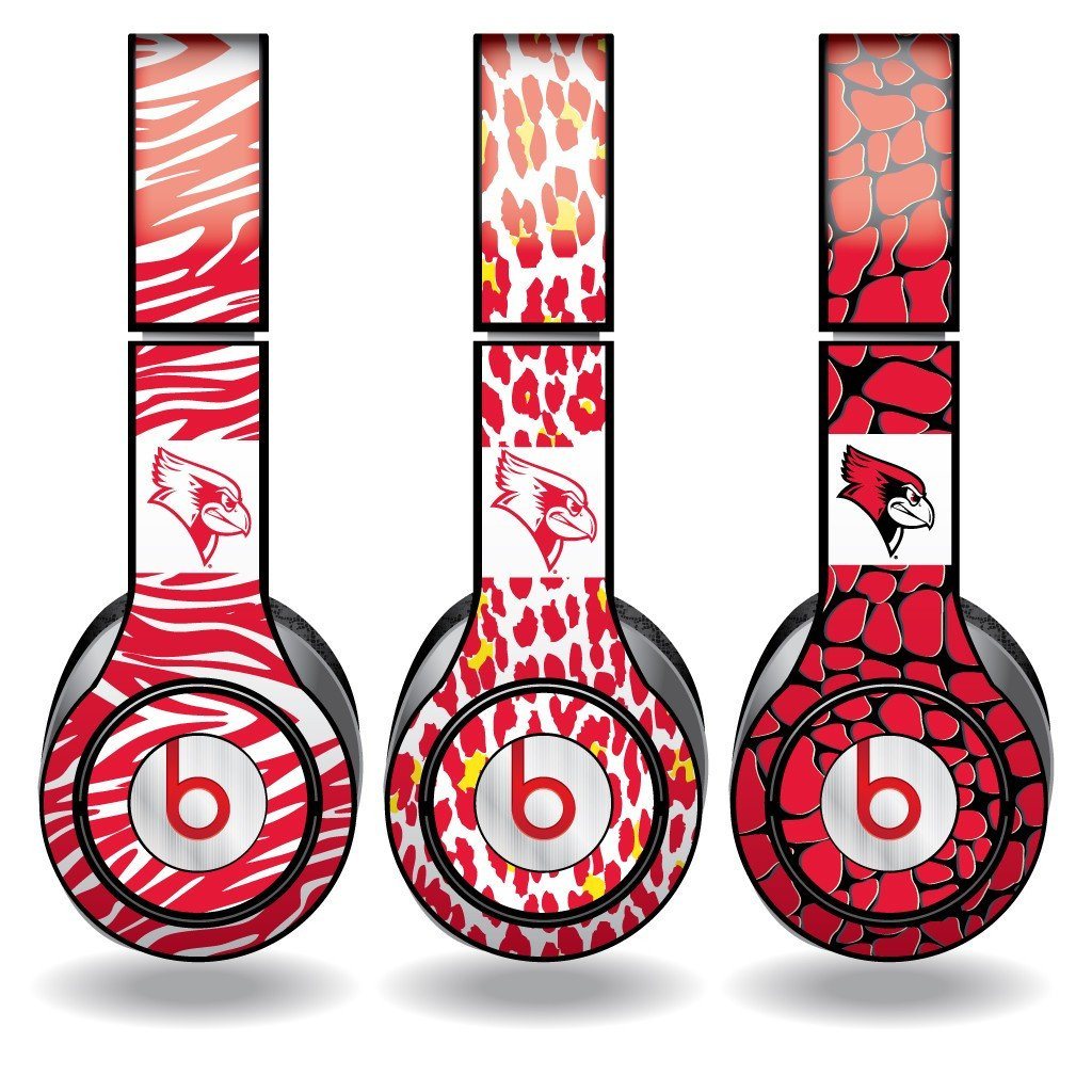 Illinois State Skins for Beats Solo HD Headphones Set of 3 Animal Prints FREE SHIPPING