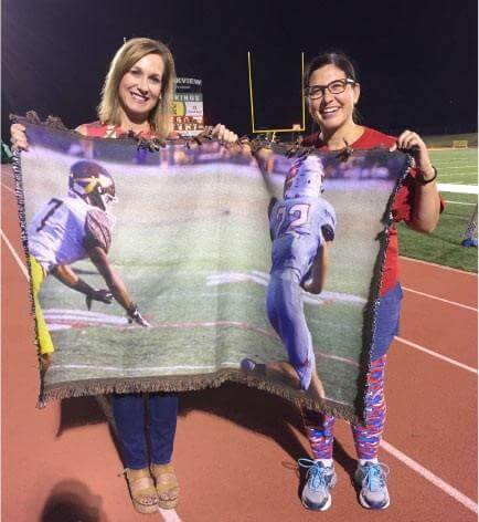 Custom Athlete Photo Blanket