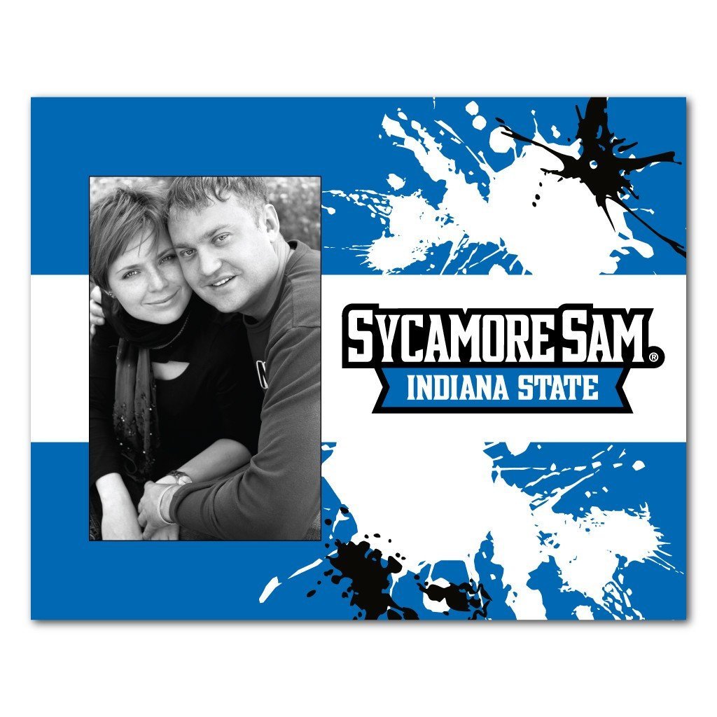 Indiana State University Picture Frame “ Paint Splatter Design