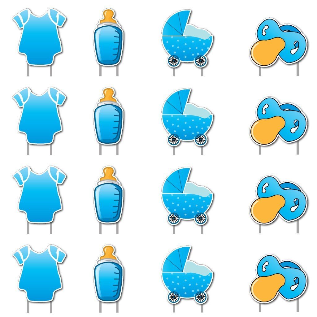 It's a Boy! Yard Card Baby Announcement Set 17 pcs total - FREE SHIPPING
