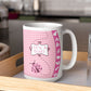 It's a Girl Pink Ladybug 15 Oz Coffee Mug