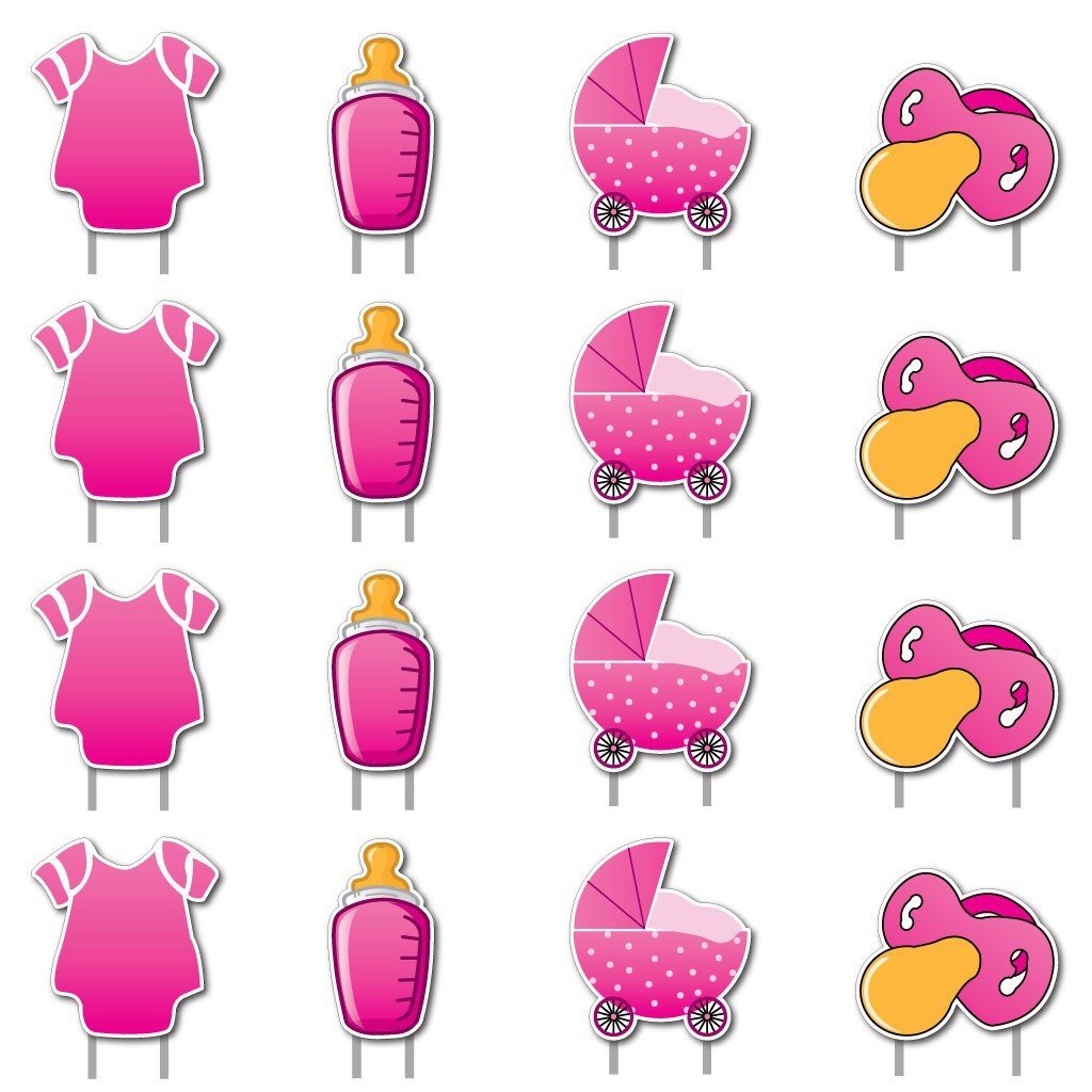 It's a Girl! - Yard Card Baby Announcement Set - FREE SHIPPING