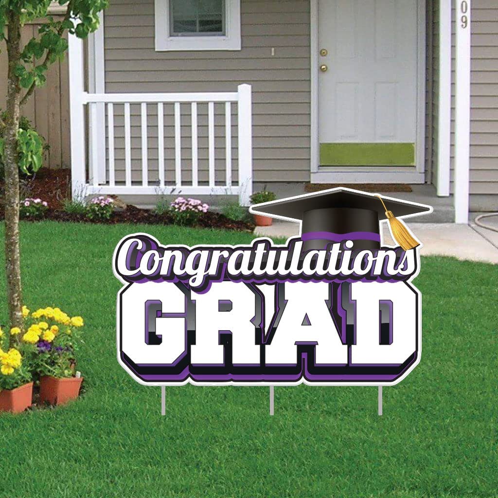 Jumbo 35"x21.7" Congratulations Grad Sign