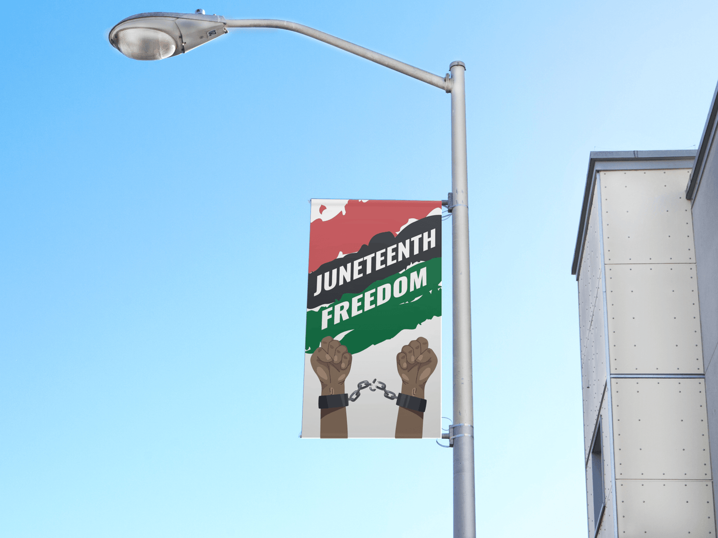 juneteenth pole banner