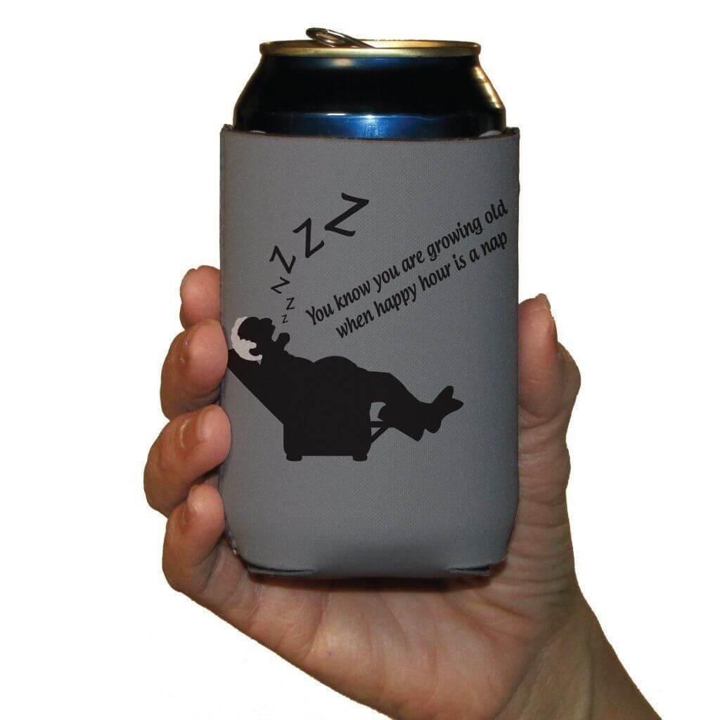 Birthday Party Over The Hill Can Cooler Set of 6 - 6 Designs - FREE SHIPPING