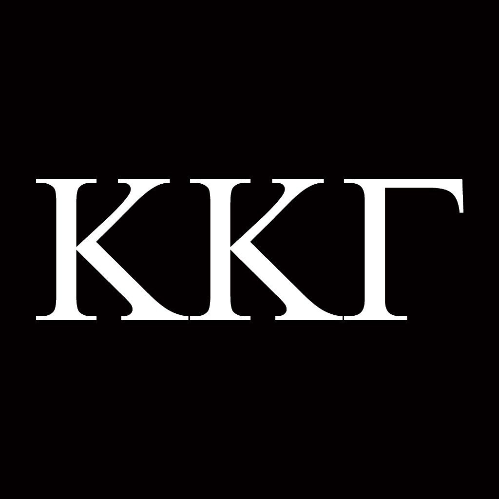 Kappa Kappa Gamma Black Folding Camping Chair with Carry Bag