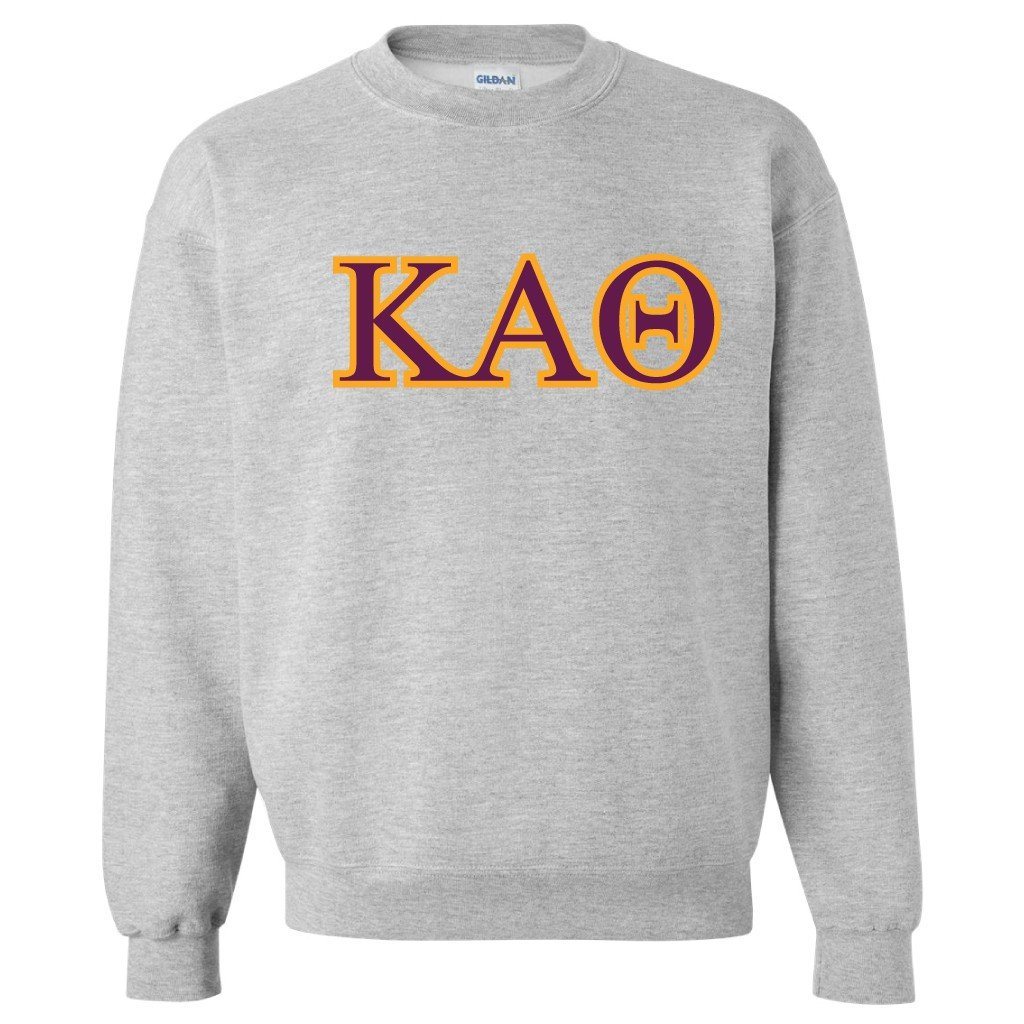 Kappa Alpha Theta Sport Gray Crewneck Sweatshirt Greek Letter FREE SHIPPING