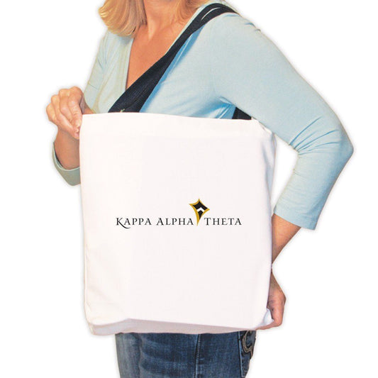 Kappa Alpha Theta Canvas Tote Bag - Kappa Alpha Theta Logo