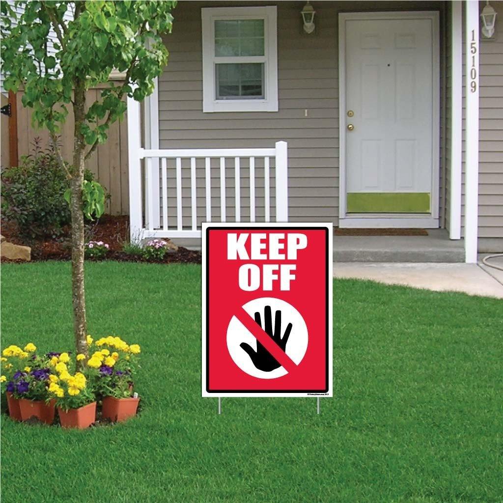 Keep Off Sign or Sticker