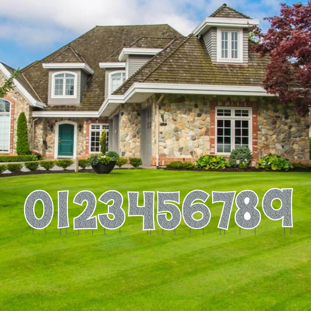 KG The Last Time 18" Faux Glitter Numbers Yard Letters 10 pc Set