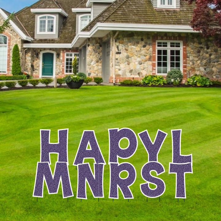 KG The Last Time 18" Mermaid Faux Glitter Common Yard Letters Set