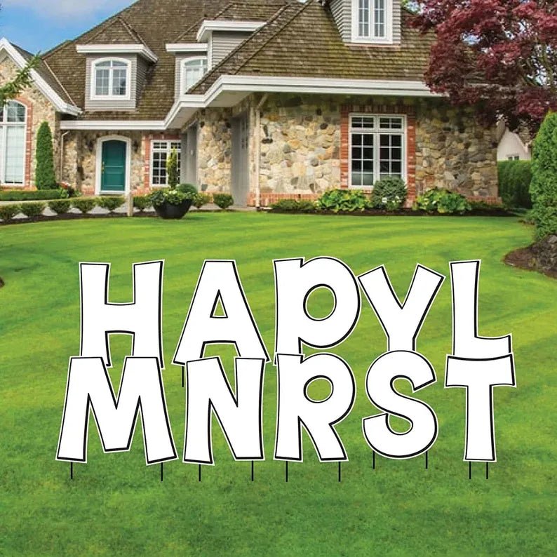 KG The Last Time 18" Solid Color Common Yard Letters Set