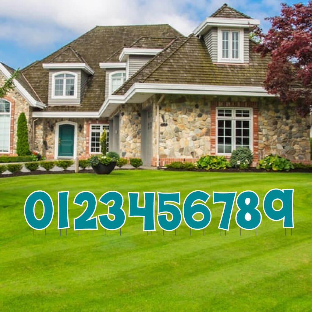 KG The Last Time 18" Solid Color Numbers Yard Letters 10 pc Set