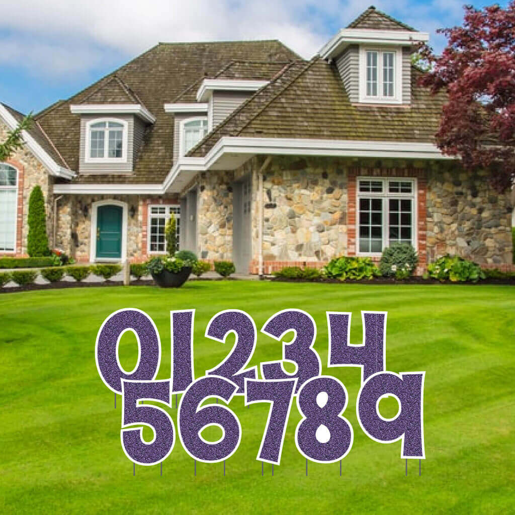 KG The Last Time 24" Mermaid Faux Glitter Numbers Yard Letters 10 pc Set