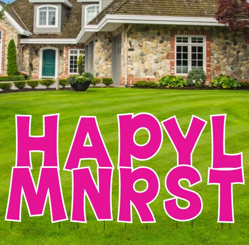 KG The Last Time 24" Solid Color Common Yard Letters Set