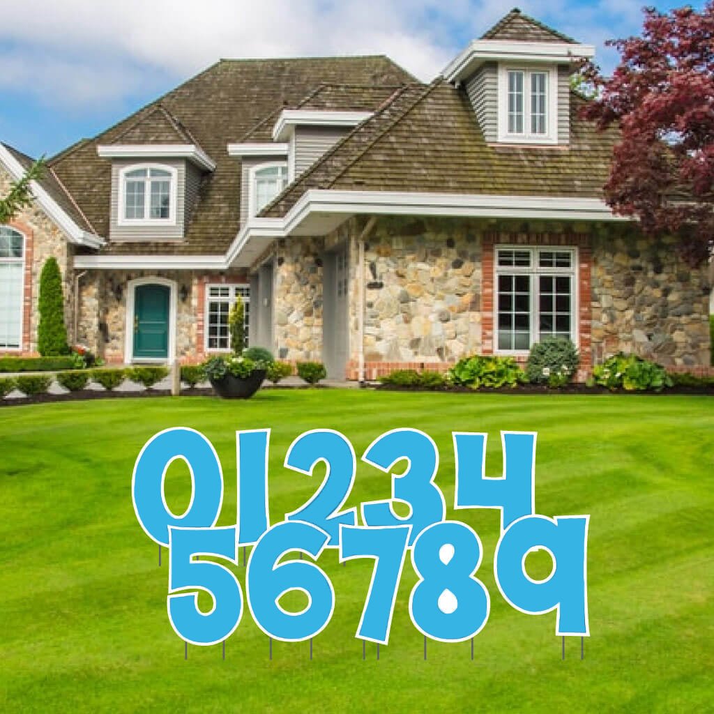 KG The Last Time 24" Solid Color Numbers Yard Letters 10 pc Set