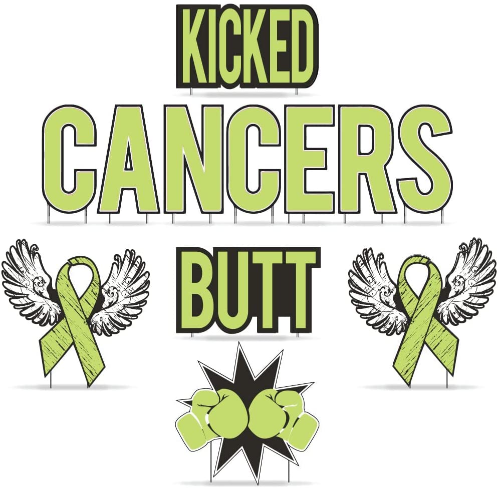 Kicked Cancers Butt Yard Letters