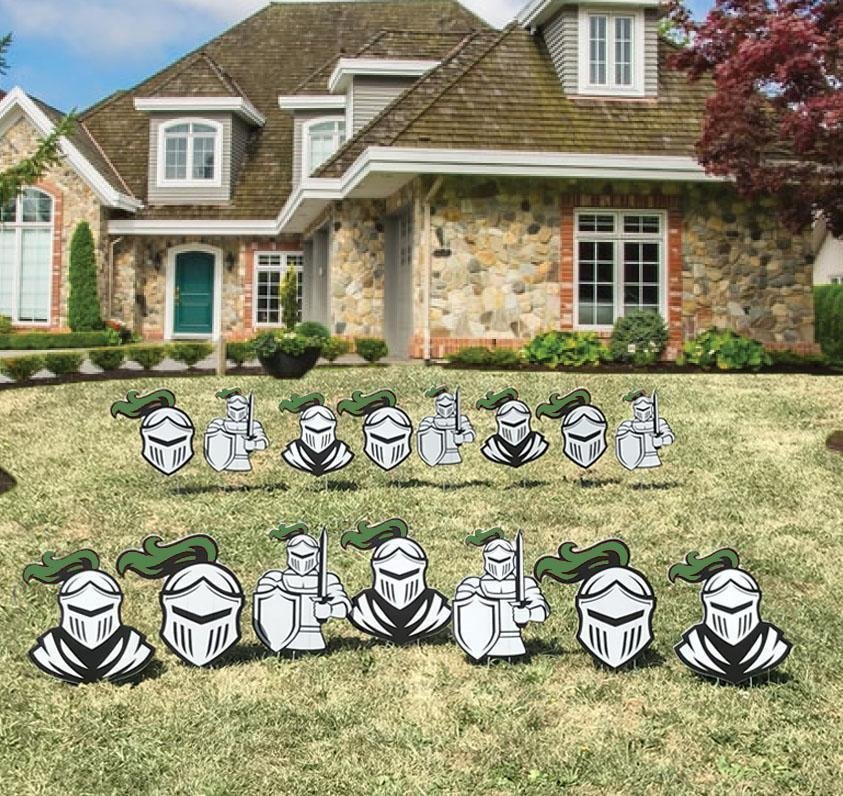Knight Mascot Yard Sign Accessory Set