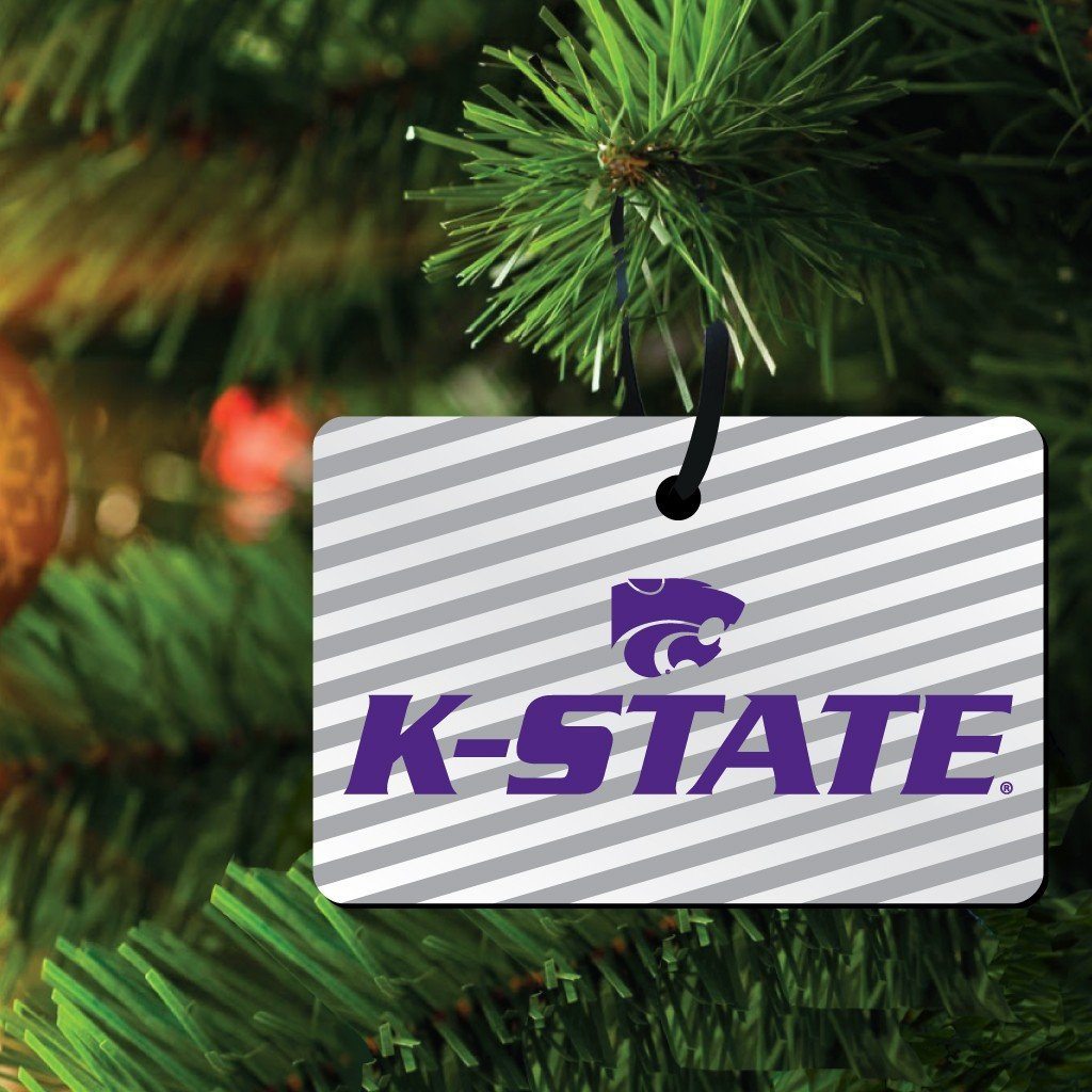 Kansas State University Ornament Set of 3 Shapes - FREE SHIPPING