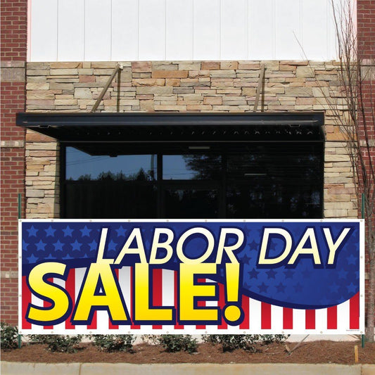 Labor Day Sale! Vinyl Banner with Grommets