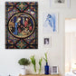 Large Nativity Canvas 'Stained Glass' | 24" x 36"