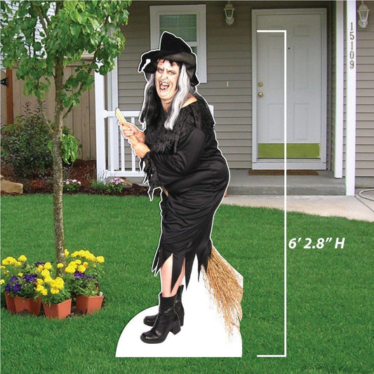 Life Size Witch Halloween Lawn Decoration w/ easel - FREE SHIPPING