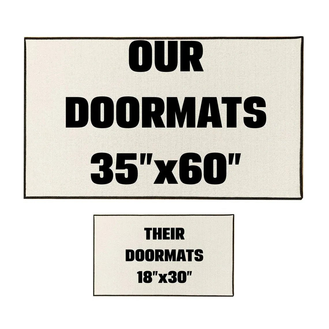 Live Laugh Leave Doormat - Typewriter Design