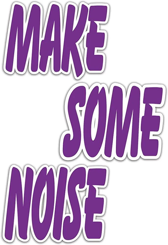 Make Some Noise' Cheerleader Cut Out Words