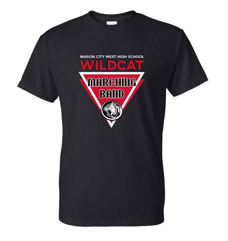 Marching Band T-shirt - Mascot Triangle Design