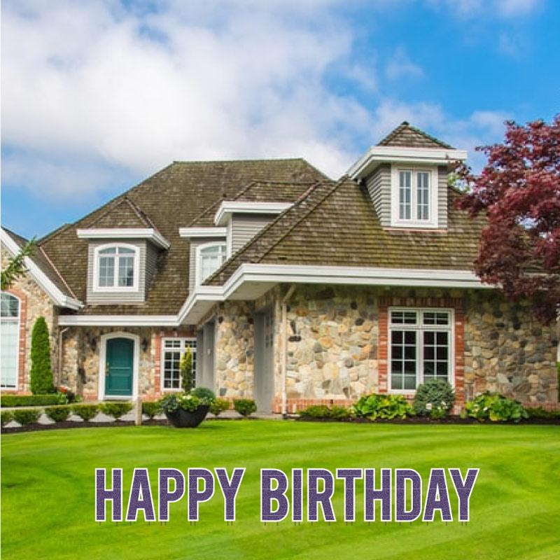 Mermaid Faux Glitter 18" Bebas Happy Birthday Yard Greeting 13 pc set