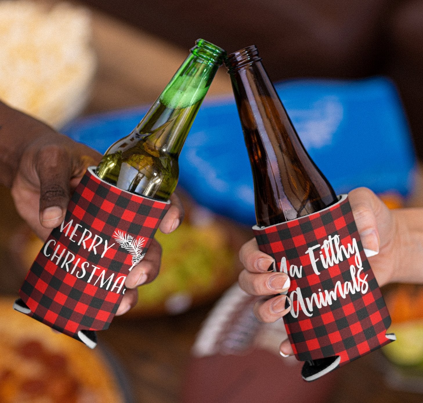 Funny Christmas Can Coolers
