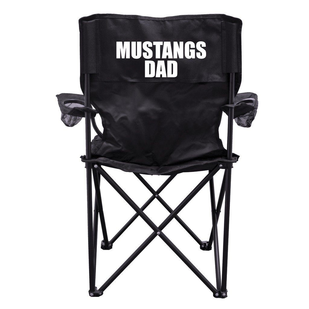 Mustangs Dad Black Folding Camping Chair