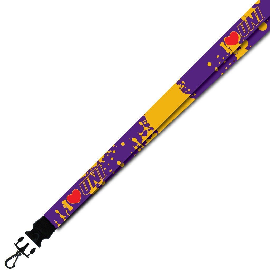University of Northern Iowa - Lanyard - Paint Splatter Design